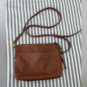 Fossil Crossbody Leather Purse in Brown